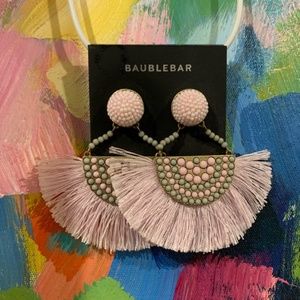 NWT BaubleBar Fringe Fan Earrings